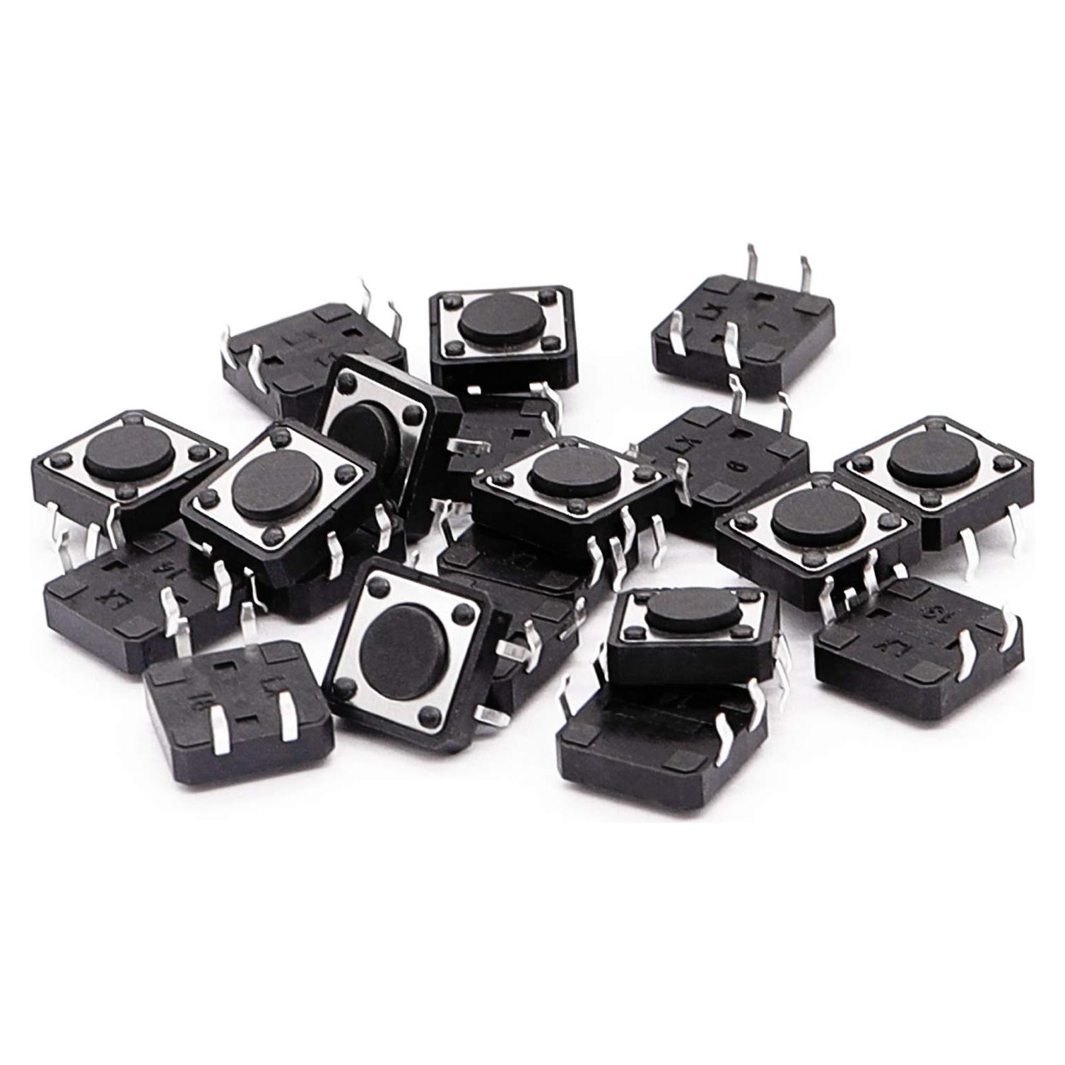 Interruptor Táctil Momentáneo TWTADE 20pcs 12x12mm 4 Pines