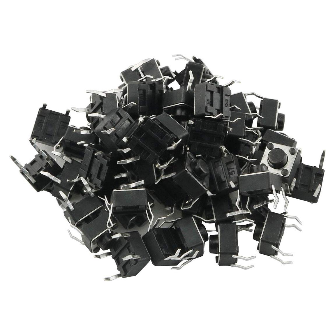 Interruptor Táctil E-outstanding 50PCS 6x6mm 4 Pines