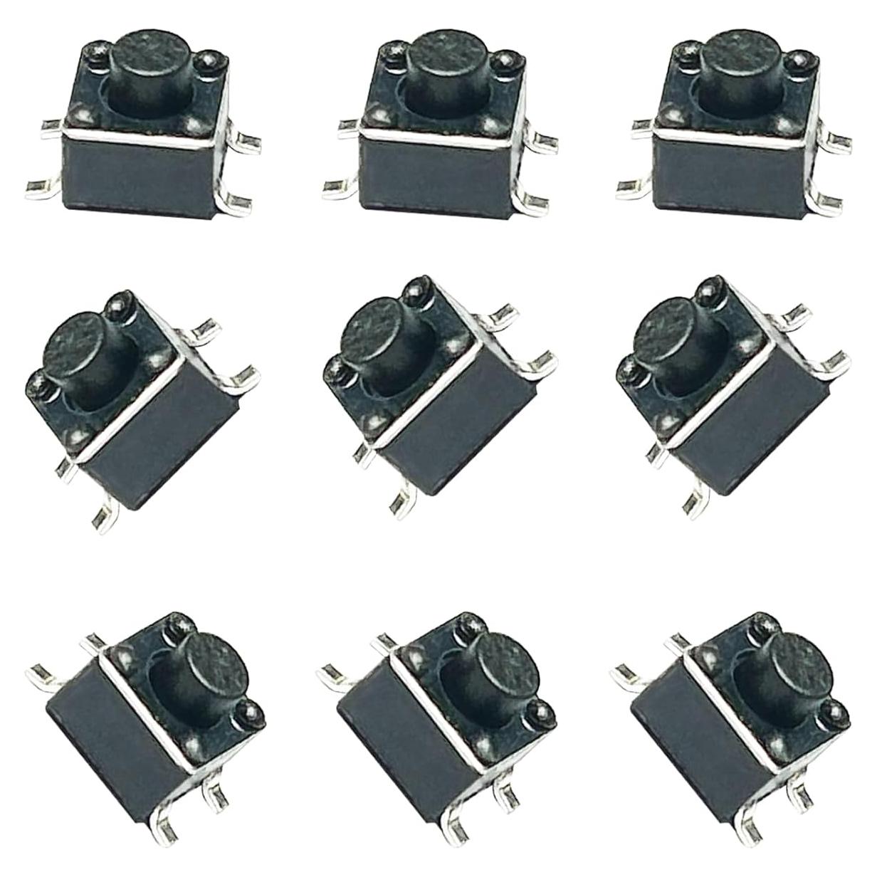 Interruptor Táctil Micro 4 Pines L·K Longkun 20 Pcs 4.5x4.3 mm