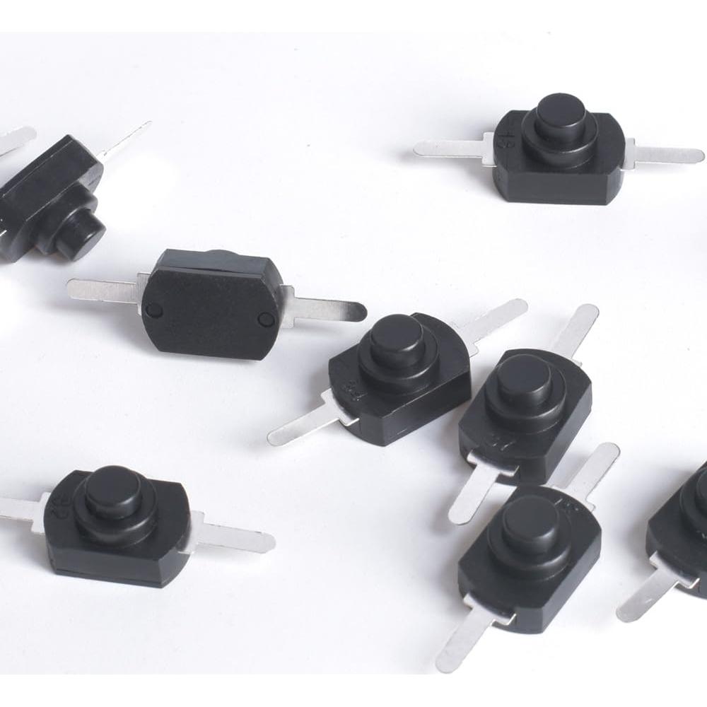 30 Interruptores de Botón Pulsador Micro OURUI 12x8mm On Off