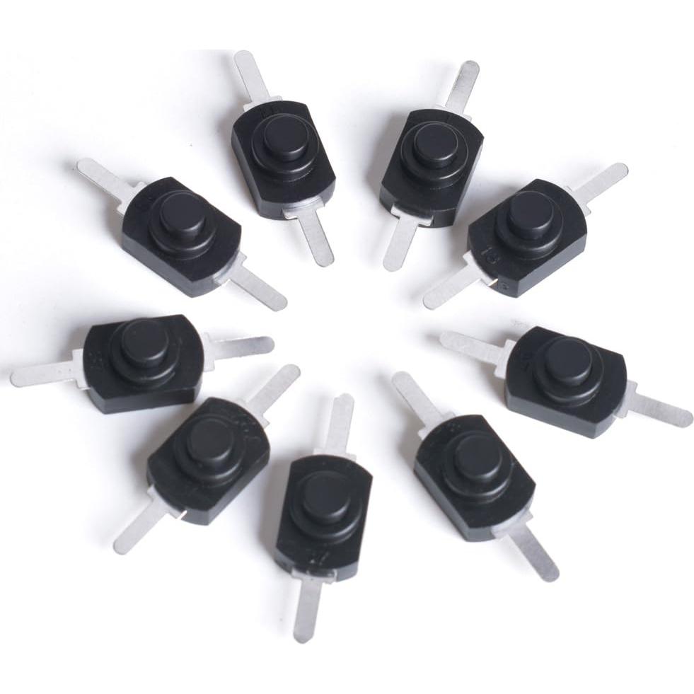 30 Interruptores de Botón Pulsador Micro OURUI 12x8mm On Off