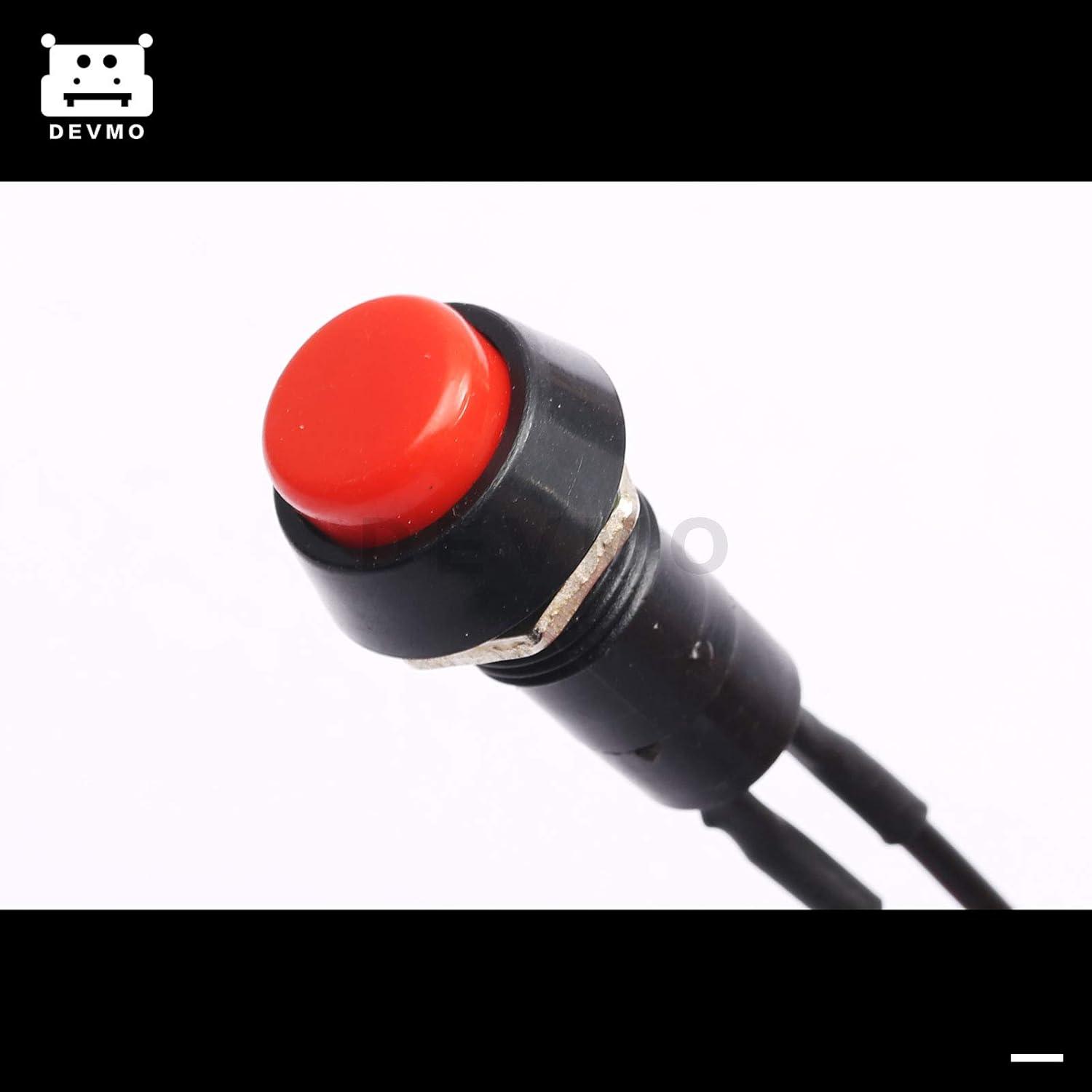 Interruptor Botón Sin Bloqueo DEVMO 12V 11A 3PCS