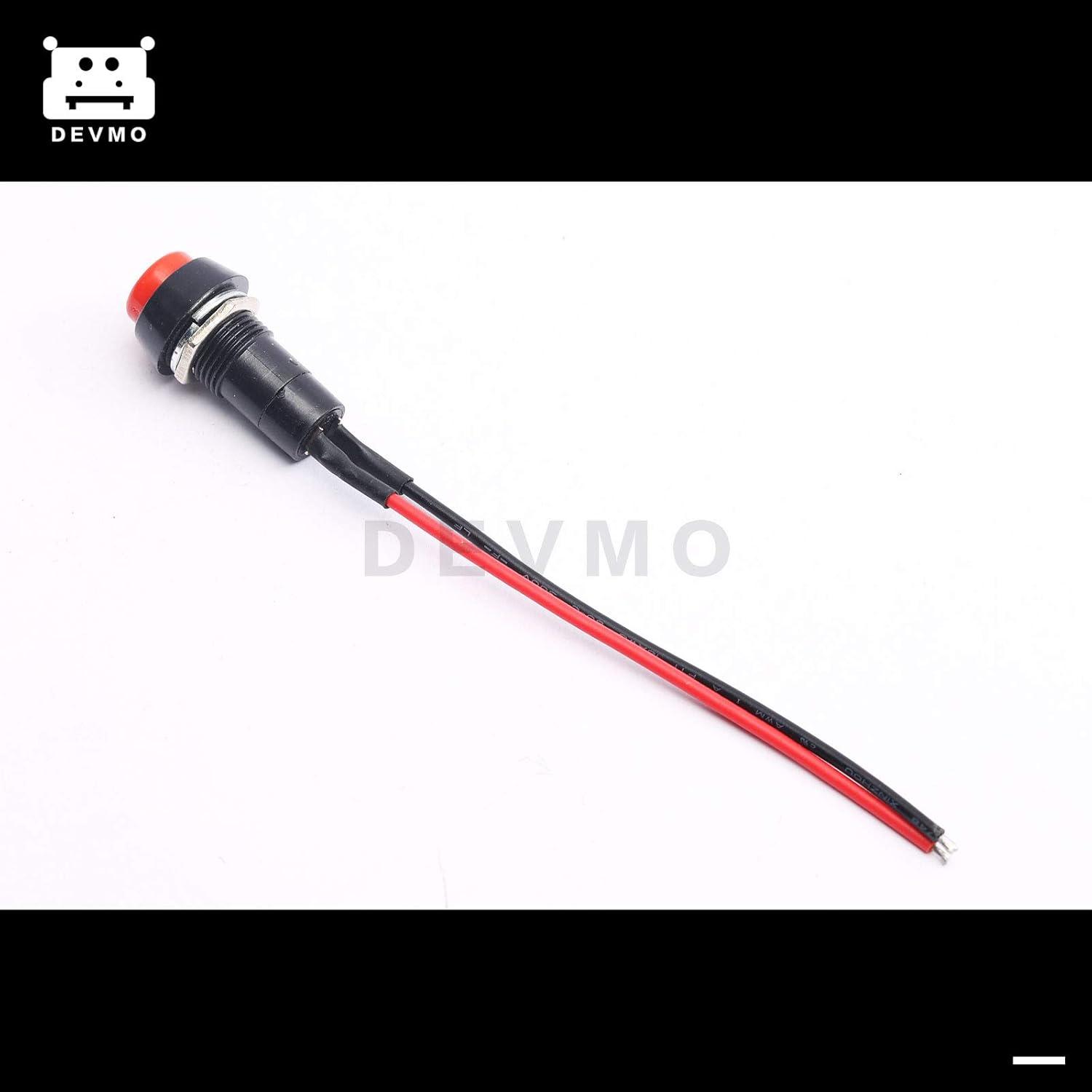 Interruptor Botón Sin Bloqueo DEVMO 12V 11A 3PCS