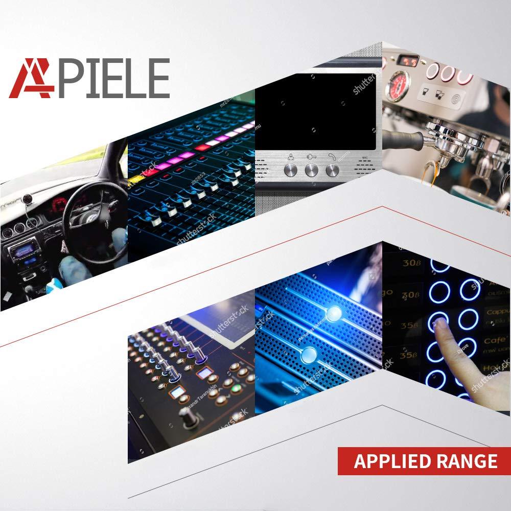 Interruptor Momentáneo APIELE 19mm 5A IP65 Carcasa Negra