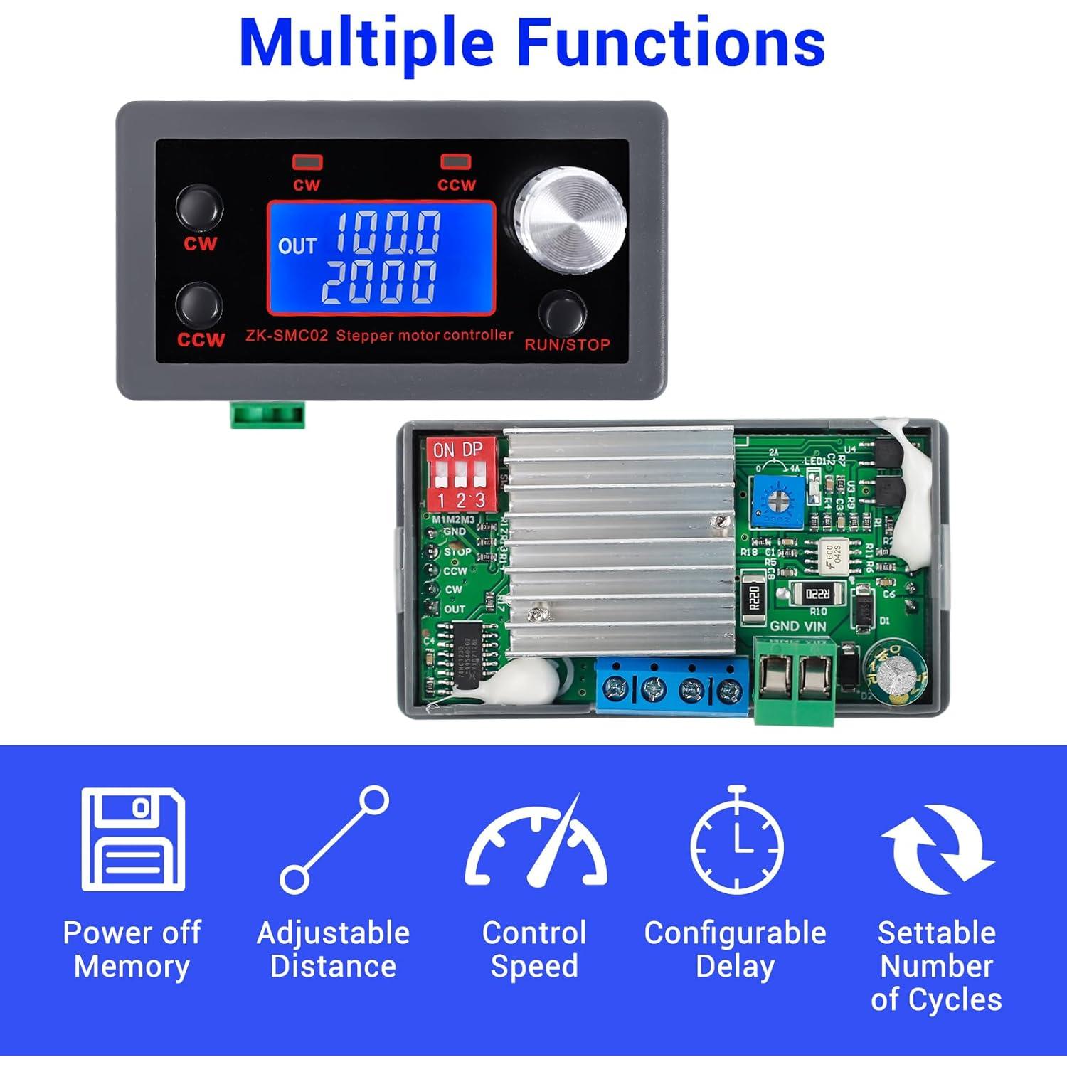 Controlador de Motor Paso a Paso BANRIA 4257 con Pantalla LCD