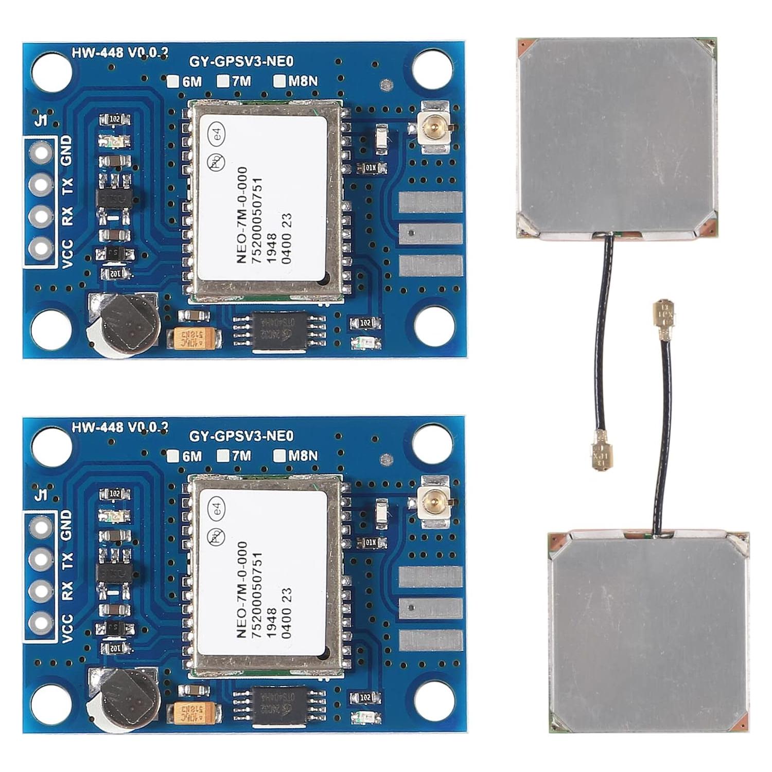 Módulo GPS NEO-7M GY-NEO7MV2 con Antena Cerámica 2 Pcs