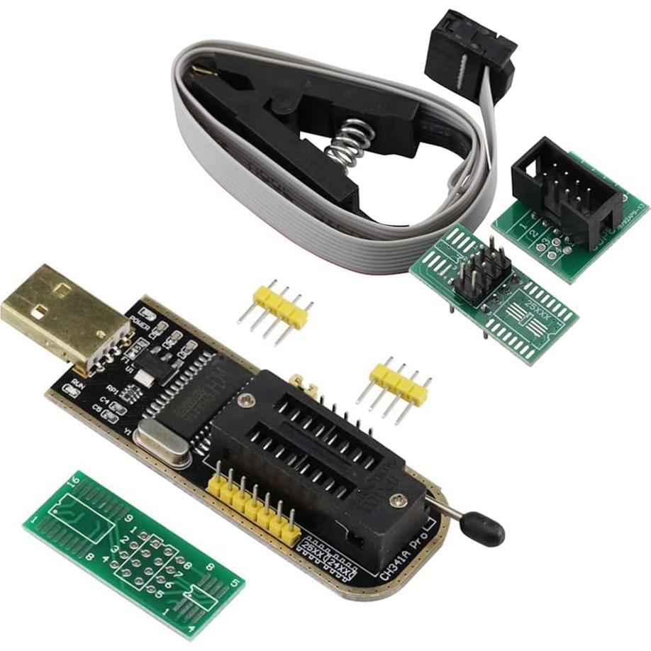 Programador CH341A USB 2PCS EEPROM SPI Flash 24 25 SOP8