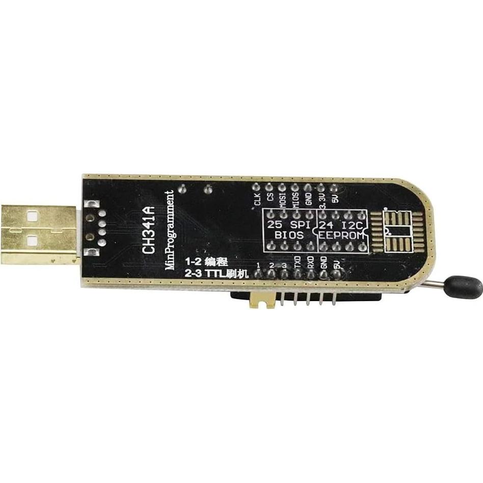 Programador CH341A USB 2PCS EEPROM SPI Flash 24 25 SOP8