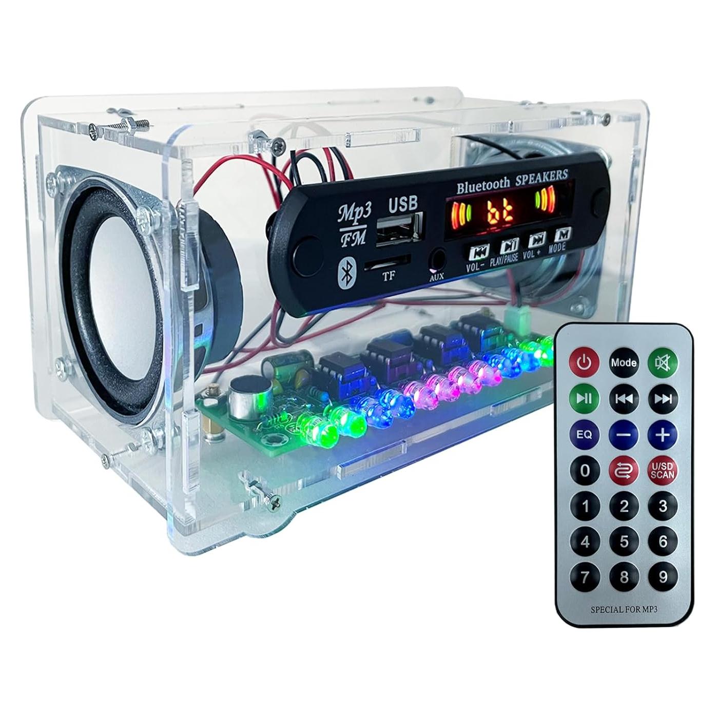 Kit de Altavoz Bluetooth DIY EIELE con Control Remoto y Radio FM