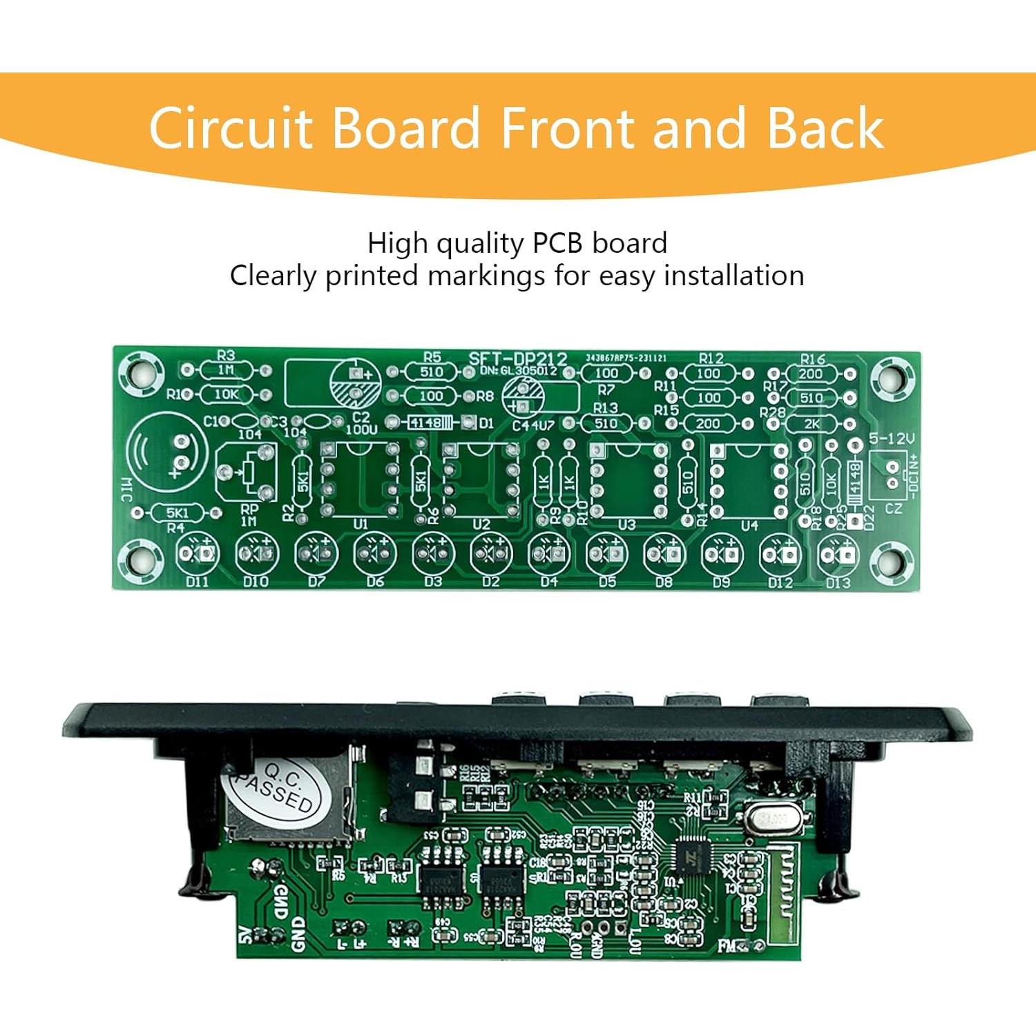 Kit de Altavoz Bluetooth DIY EIELE con Control Remoto y Radio FM
