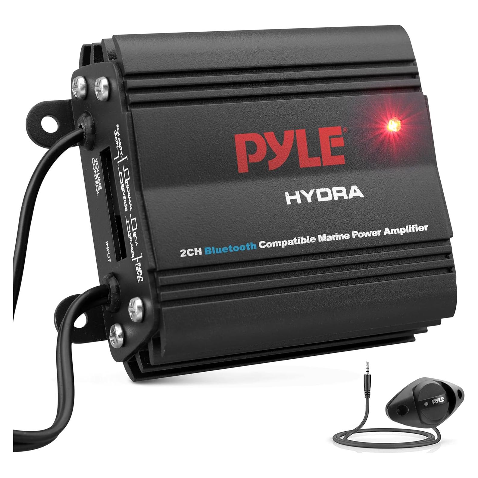 Amplificador Marino Pyle PLMRMB2CB 2 Canales 200W Bluetooth