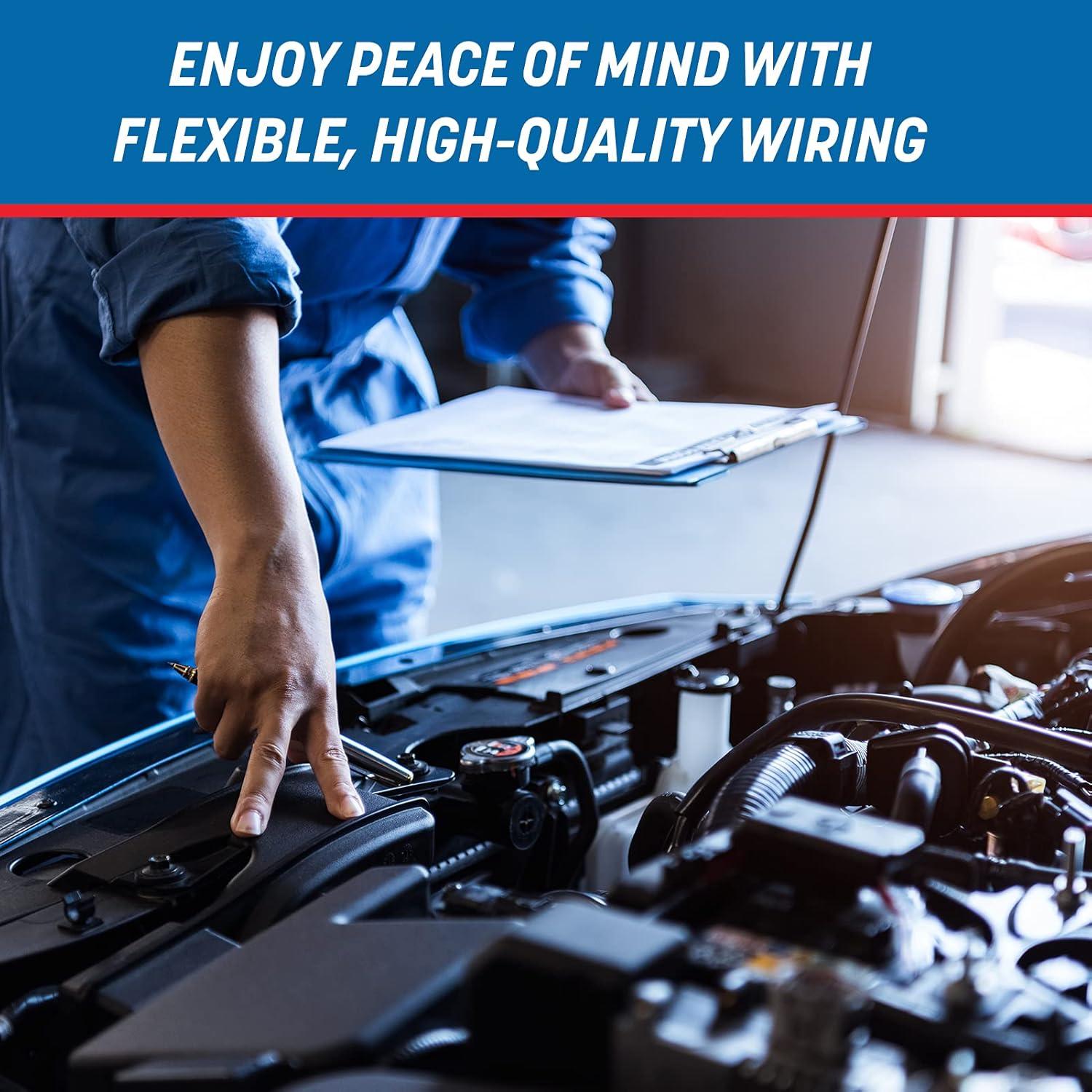 Cable eléctrico de cobre 16 AWG GS Power 30.48m rojo/negro