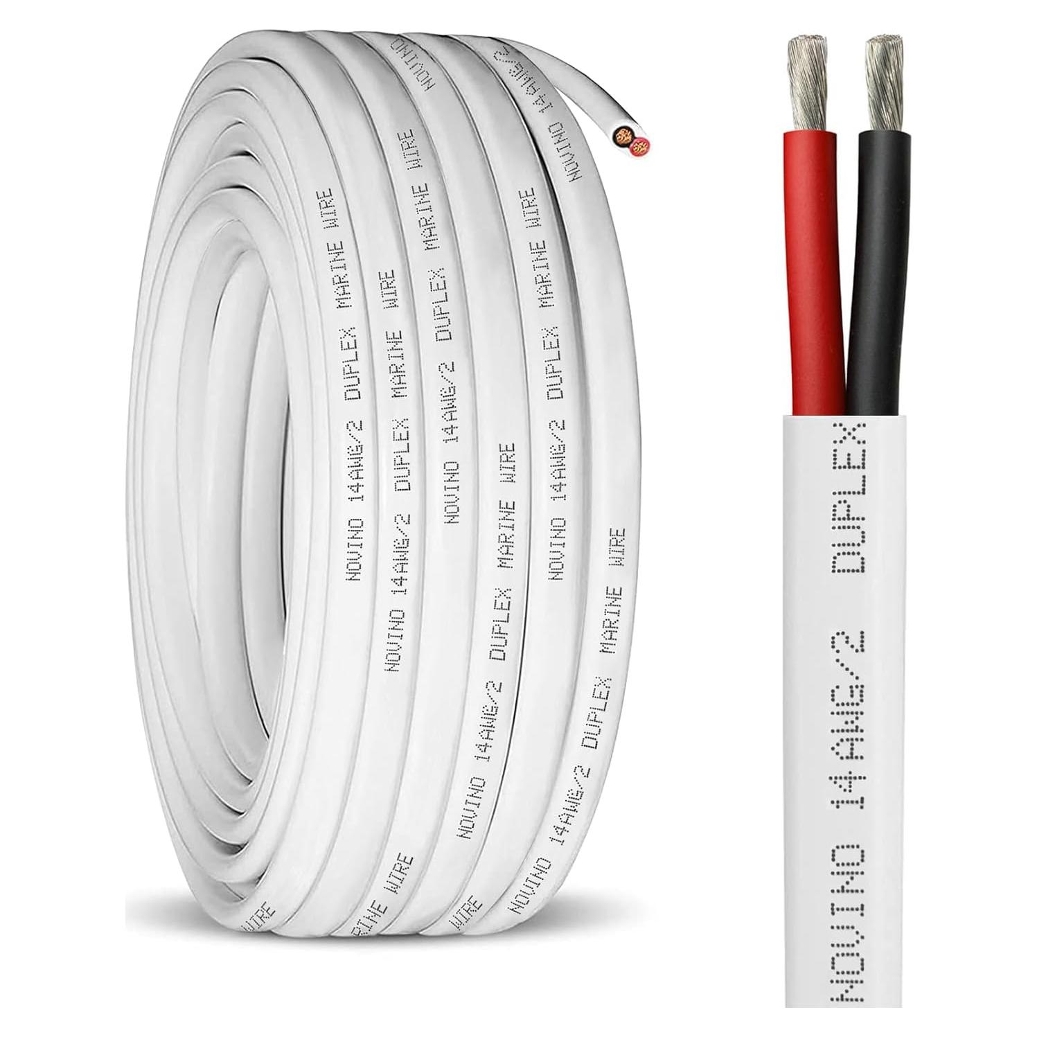 Cable Marino Dúplex 14 AWG 30.48 m Cobre Estañado NOVINO