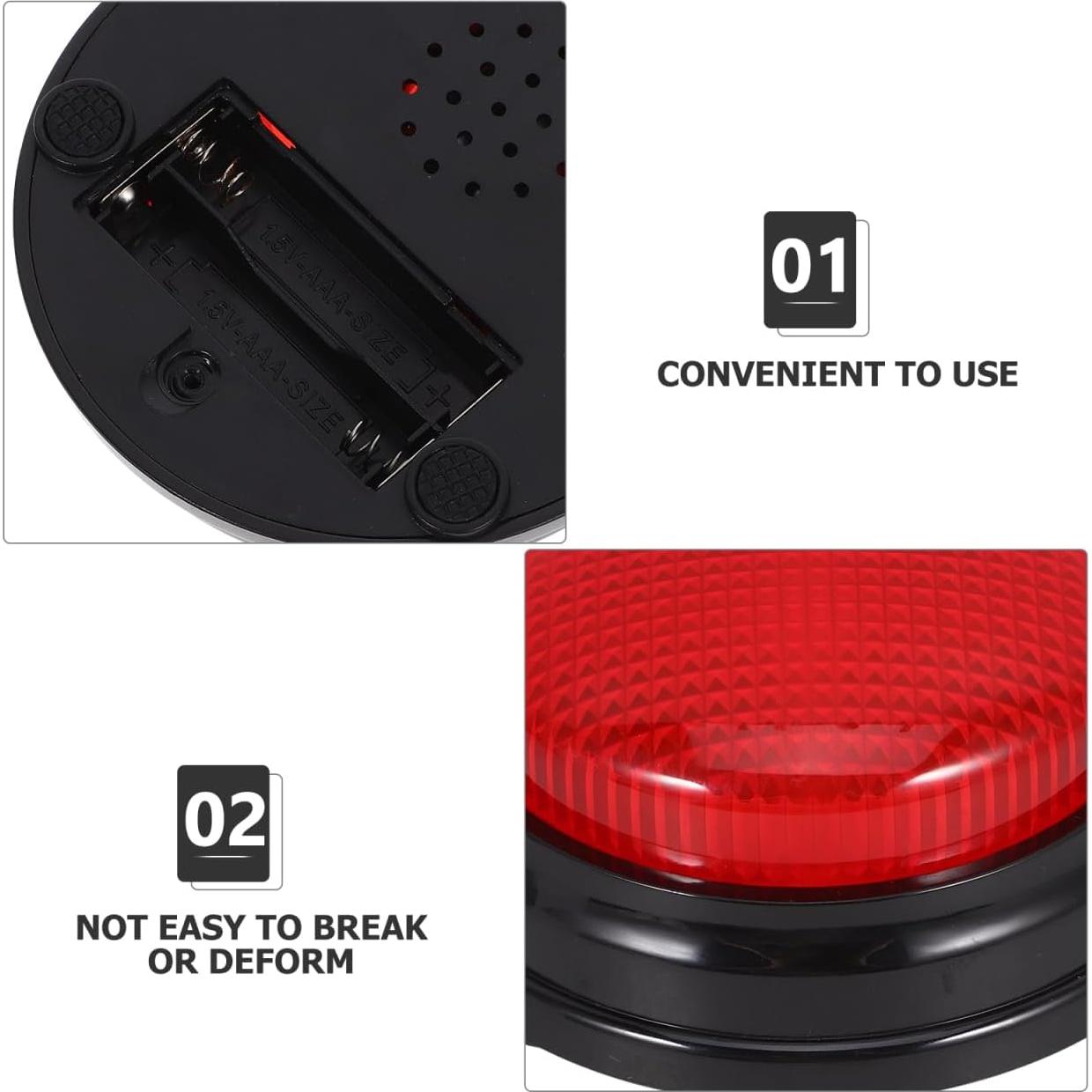 Zumbador de Juego DEARMAMY con Luz y Sonido - Rojo