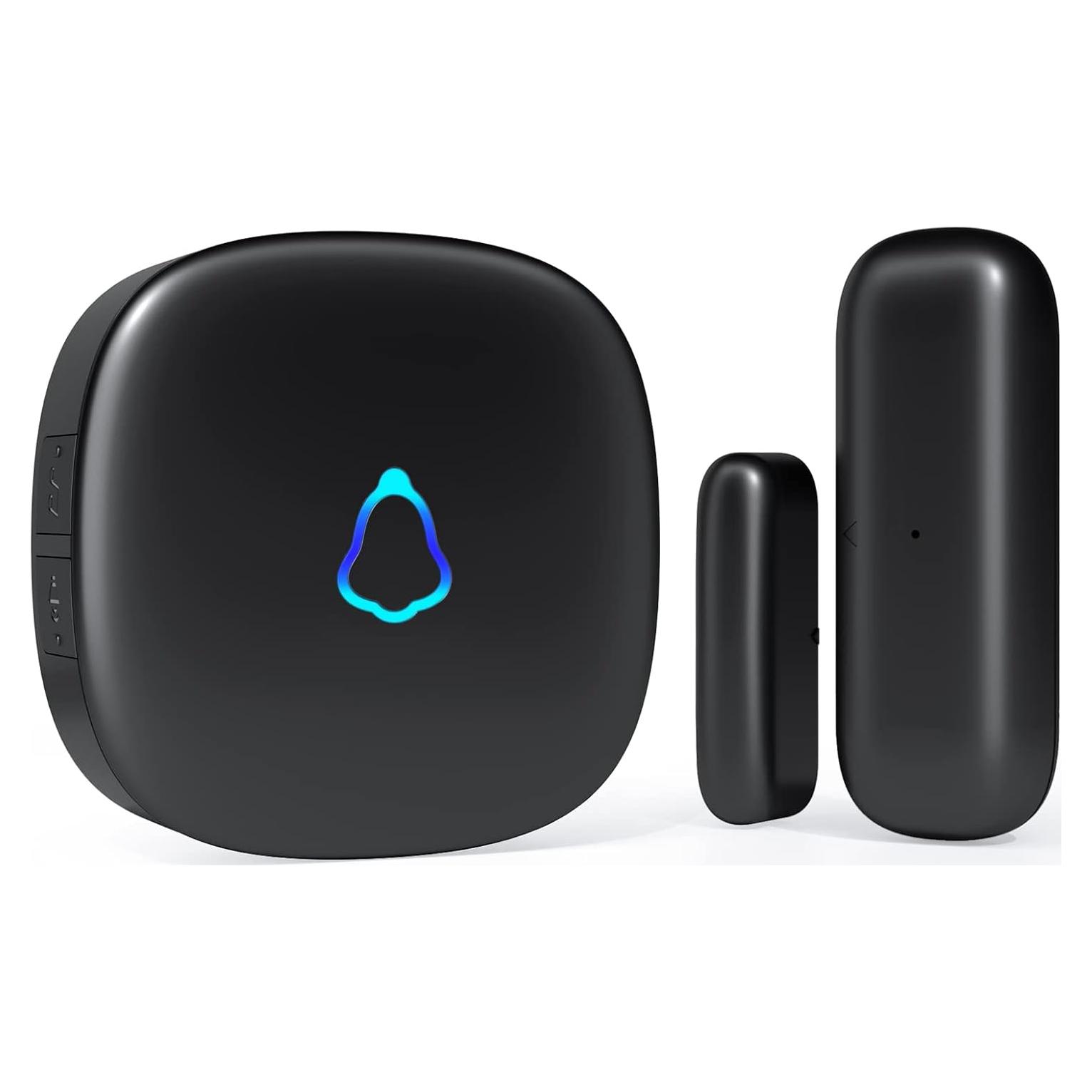 Timbre de Puerta Inalámbrico METAK con Sensor de Alarma 152.4m