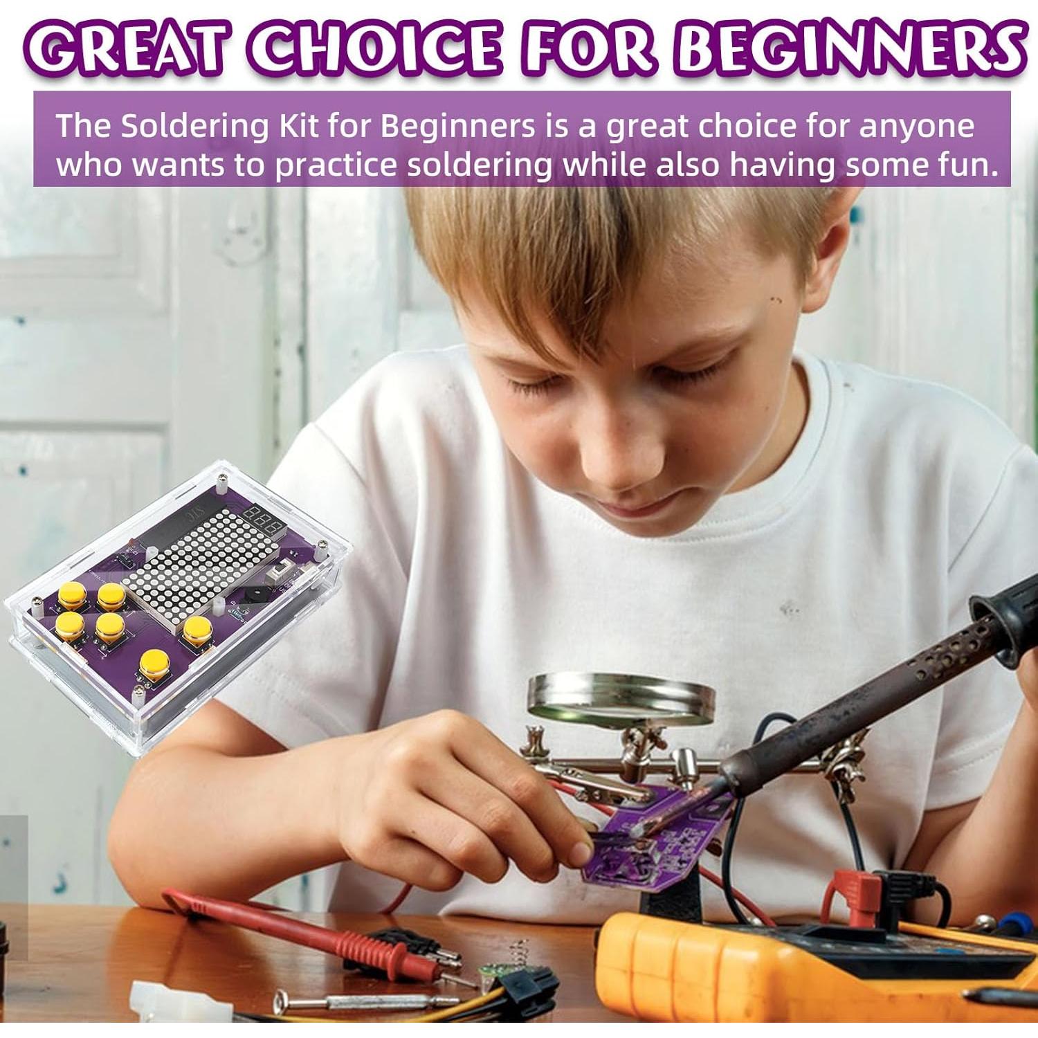 Kit de Soldadura Básico ScienSta DZ-01 para Educación STEM