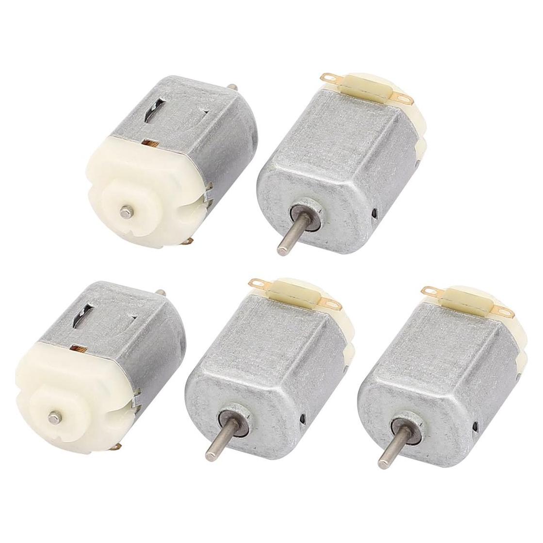 Motor Mini de Vibración uxcell 130 DC 3V 5000RPM - 5 Pcs
