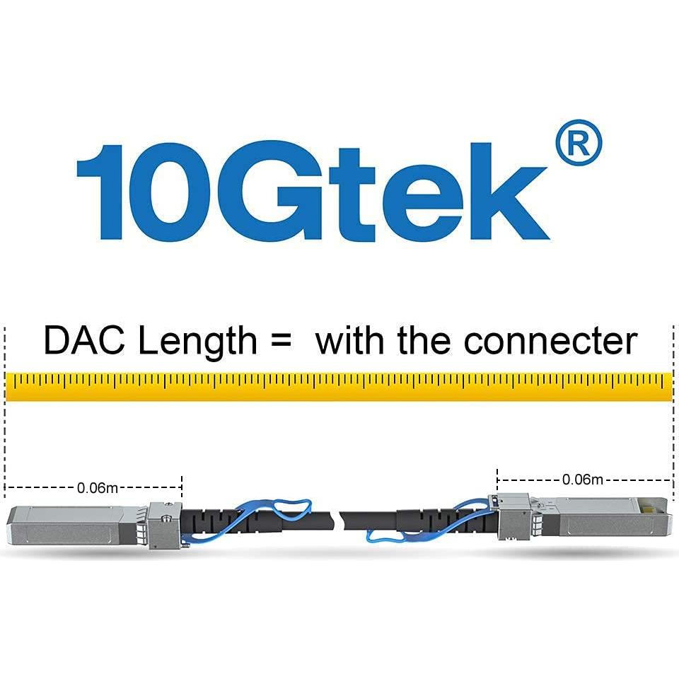 Cable DAC Twinax 10Gtek SFP+ 5m - Compatible Cisco y Ubiquiti