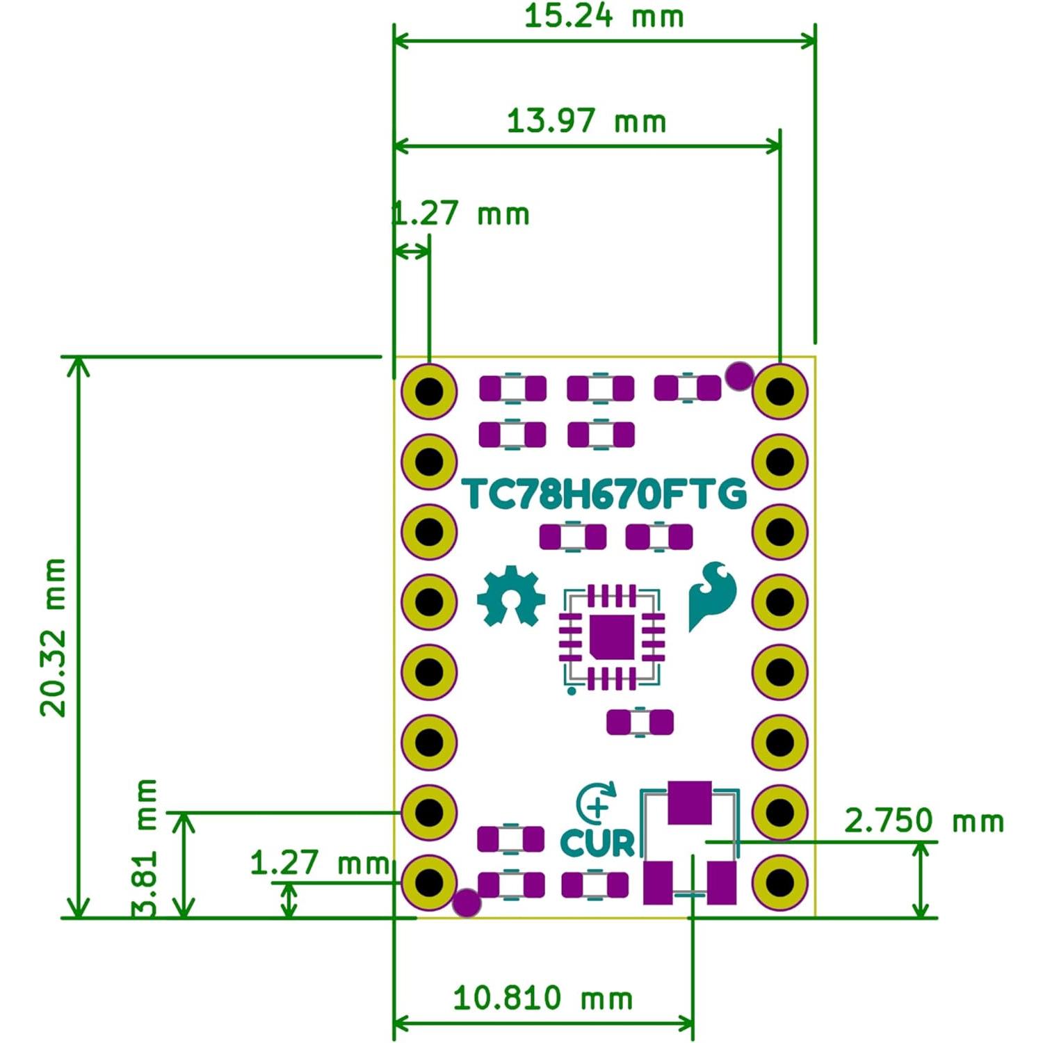 Controlador de Motor Paso a Paso Mini SparkFun TC78H670FTG 2A