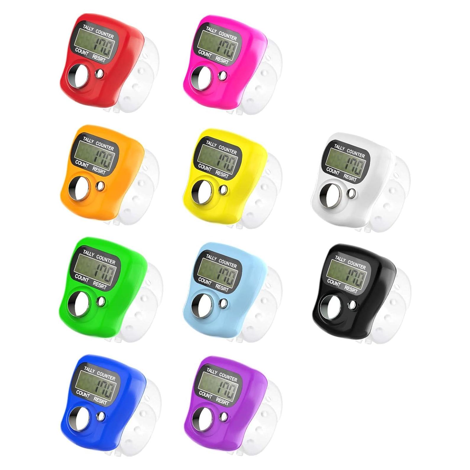 Contador Electrónico de Dedos KTRIO 10 Colores Clicker Digital