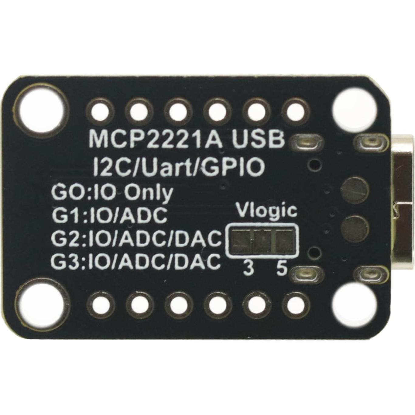 Módulo MCP2221A USB a GPIO I2C 3V para Pantalla OLED