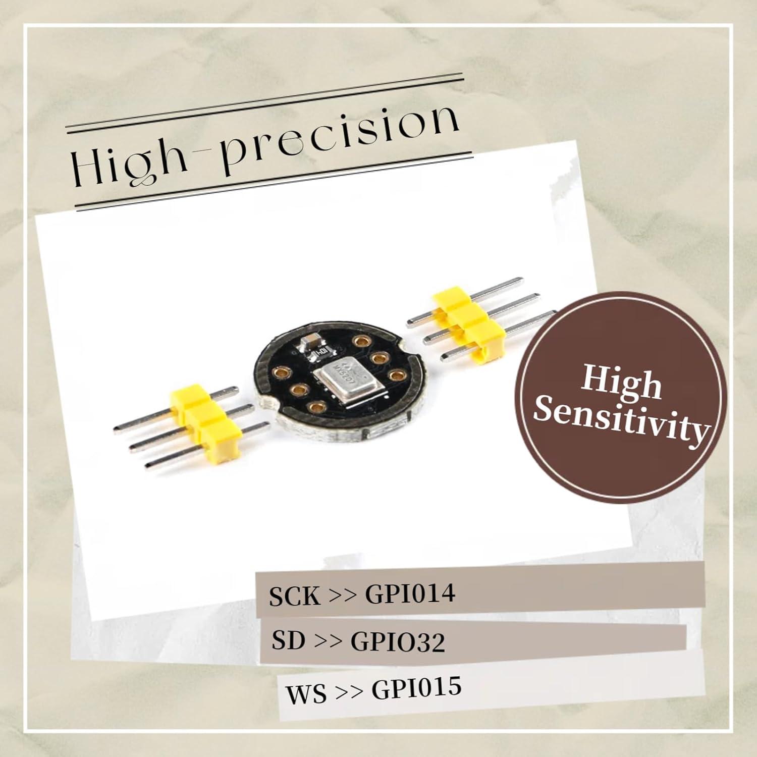 Módulo Micrófono Omnidireccional INMP441 MEMS I2S 24 bits