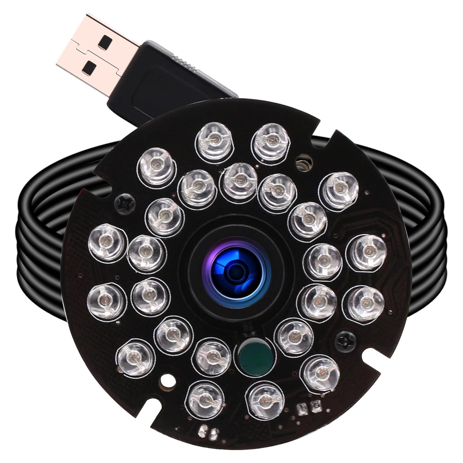 Cámara USB 1080P IEights Mini con IR y Lente Gran Angular