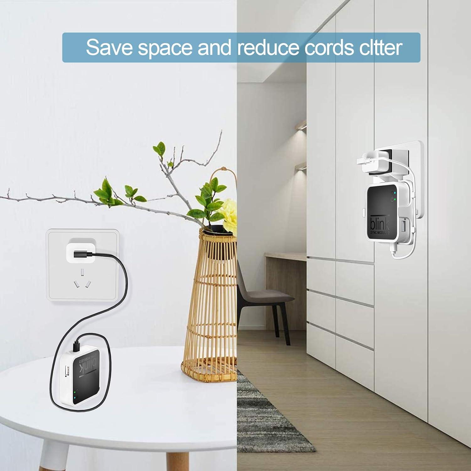 Soporte de pared HOLACA para Blink Sync Module 2 - 2 Paquetes Blanco