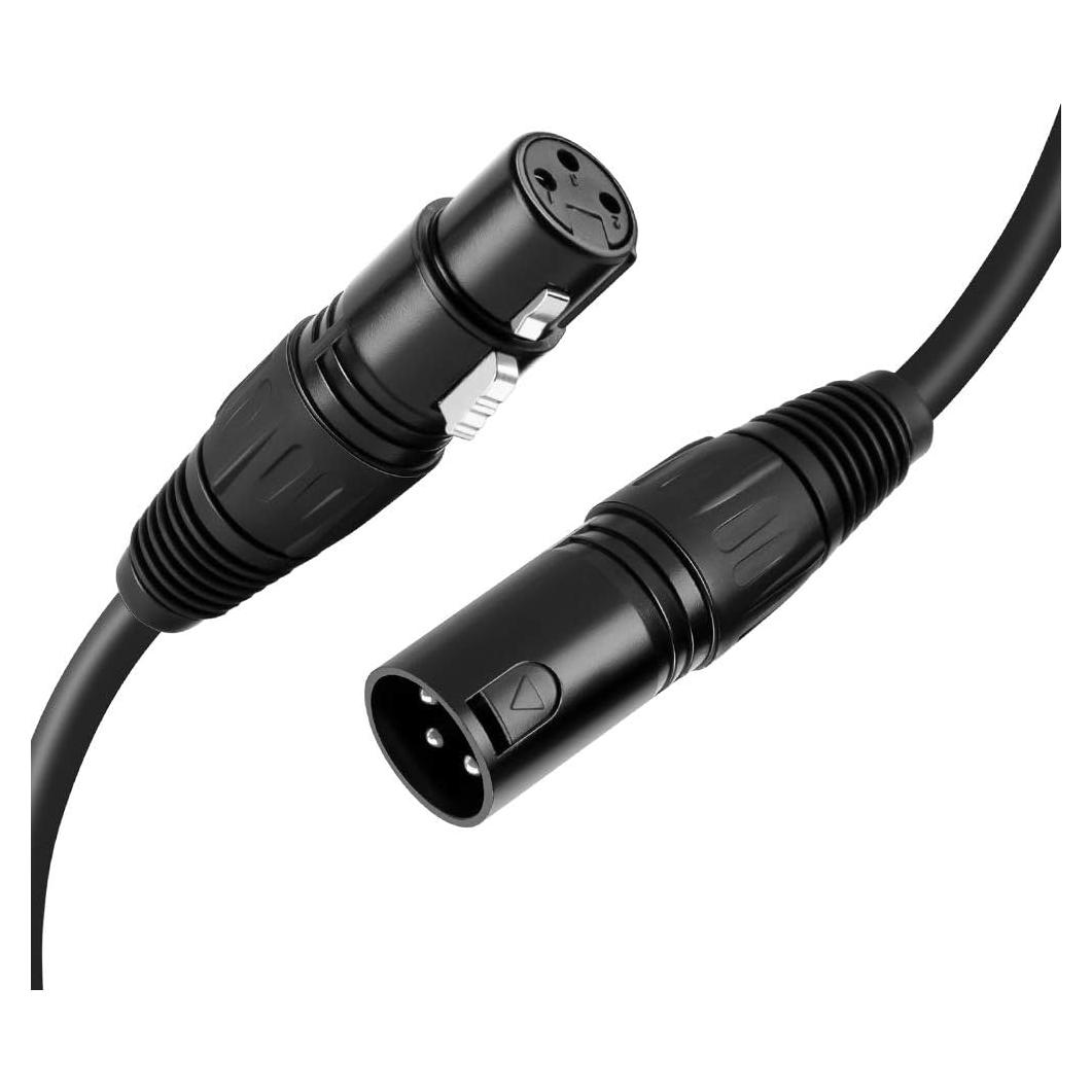 Cable XLR Macho a Hembra 1m CableCreation Negro