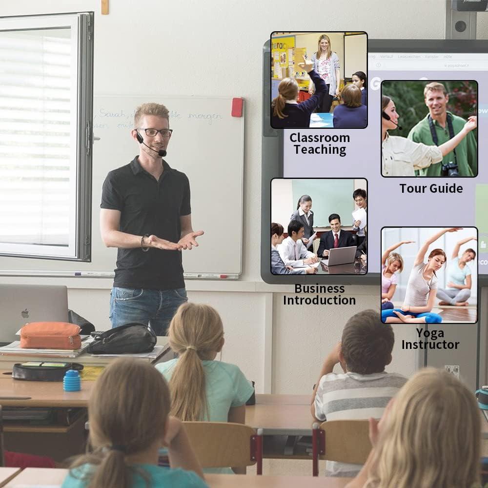 Sistema de Micrófono Inalámbrico 2.4G MICVISTA para 2 Personas