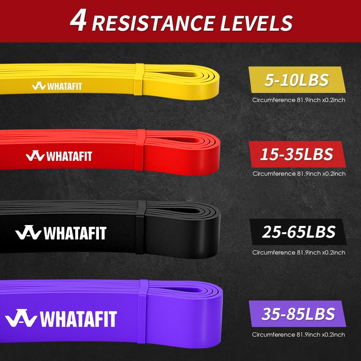 Bandas de Resistencia WHATAFIT 5 Niveles para Ejercicio