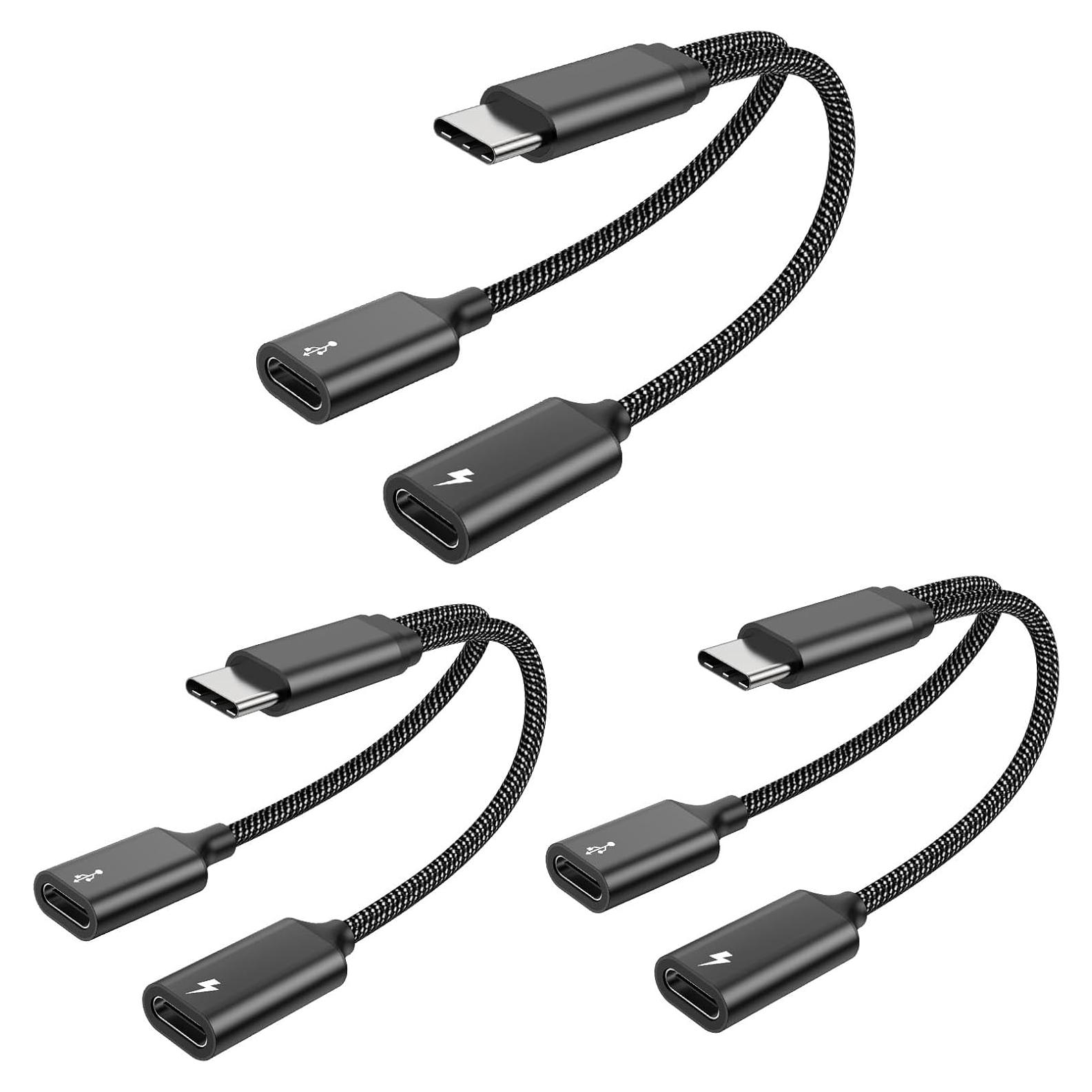 Divisor USB C MOGOOD a Doble USB C Femenino 60W Carga Rápida