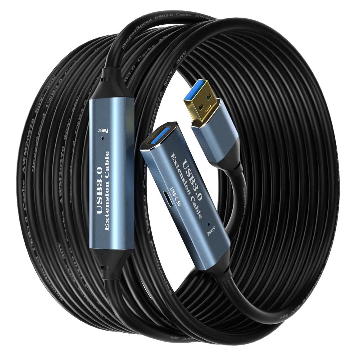 Cable de Extensión USB 3.0 SSS·GRGB 24.38m Macho a Hembra