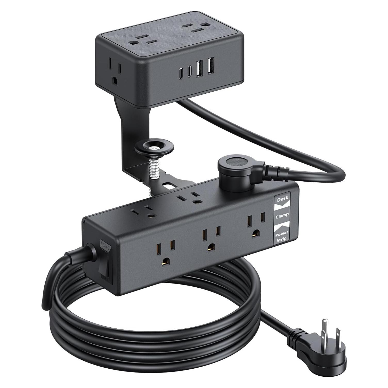 Regleta de Sargento BQO 17-en-1 con 13 Salidas y 4 Puertos USB