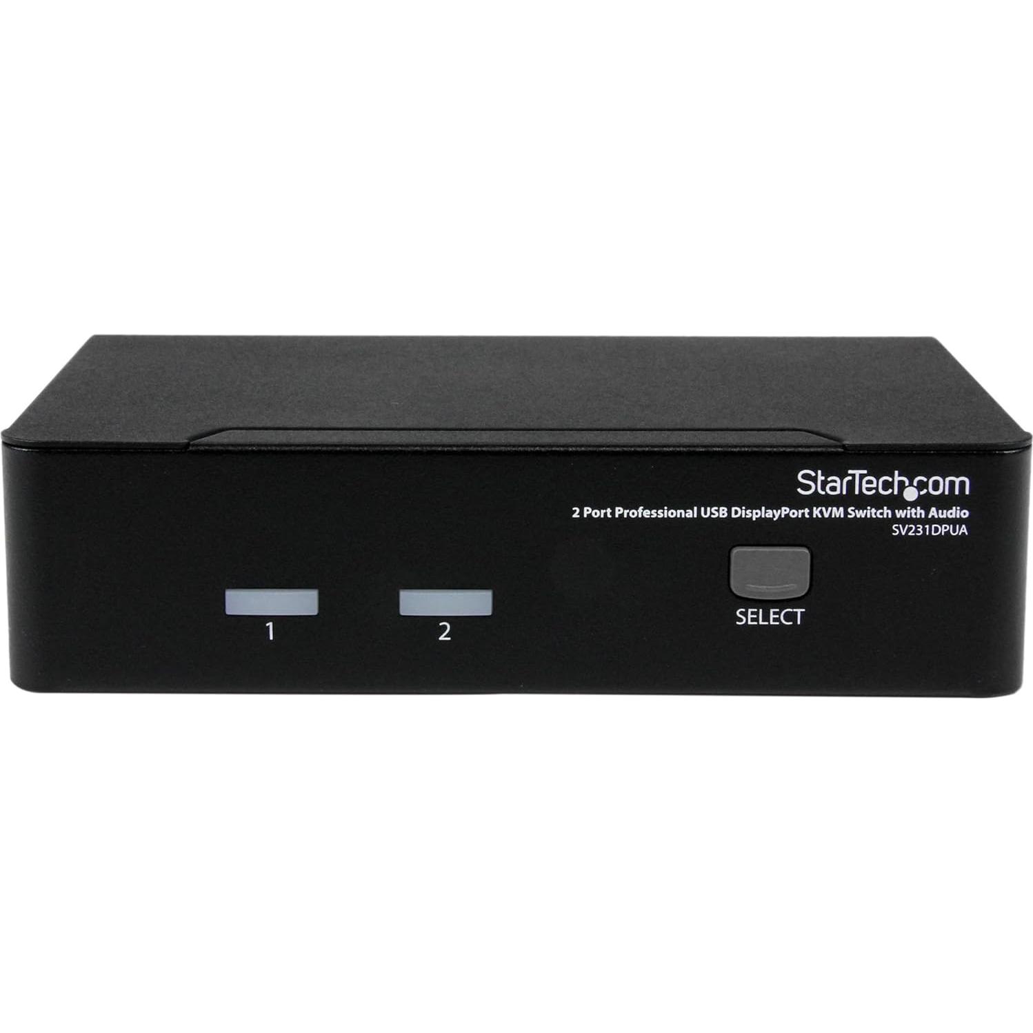 Interruptor KVM StarTech DisplayPort 2 Puertos 2560x1600