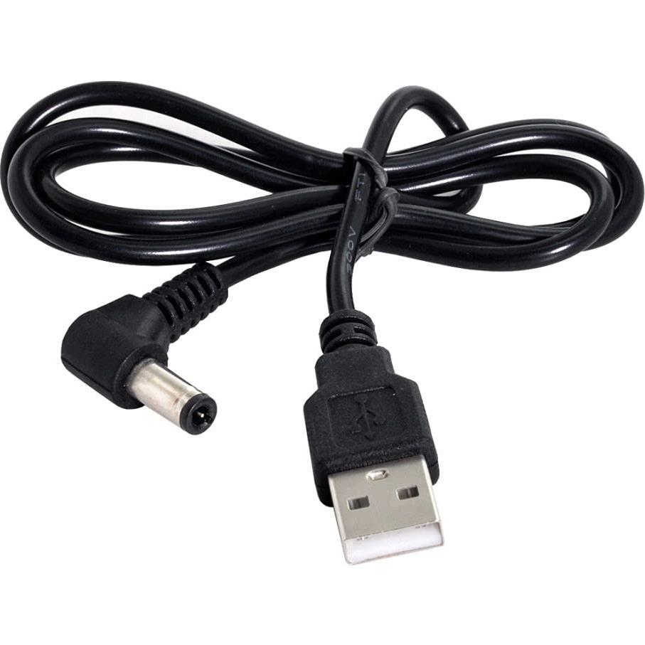 Cable de Carga USB 2.0 Tipo A Macho a 5.5x2.5mm CY 80cm