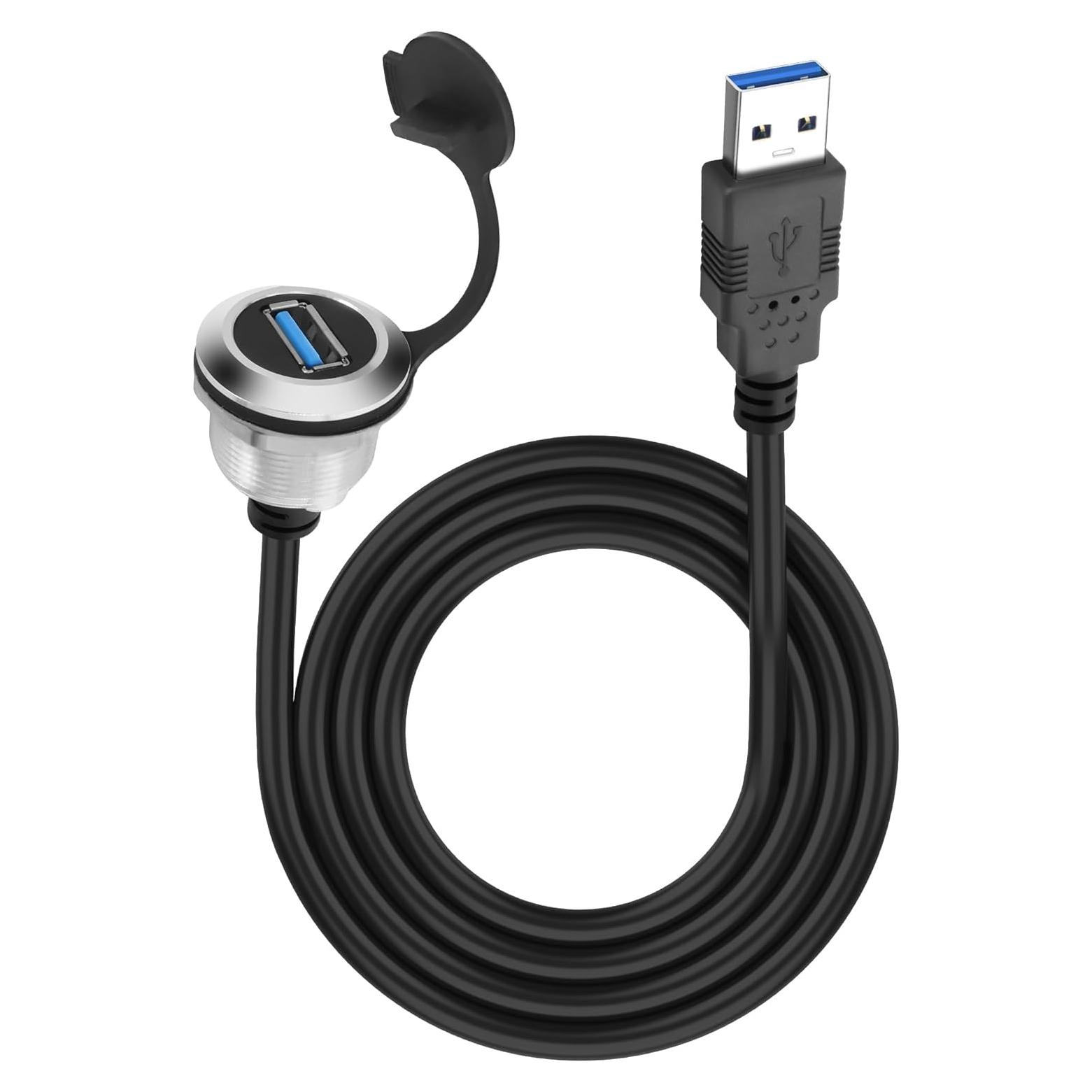 Cable de Montaje en Panel USB 3.0 Yingtuyou 1M Hembra a Macho