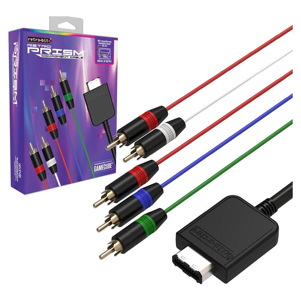 Cable Componente Retro-Bit Prism para Nintendo GameCube 1.8m