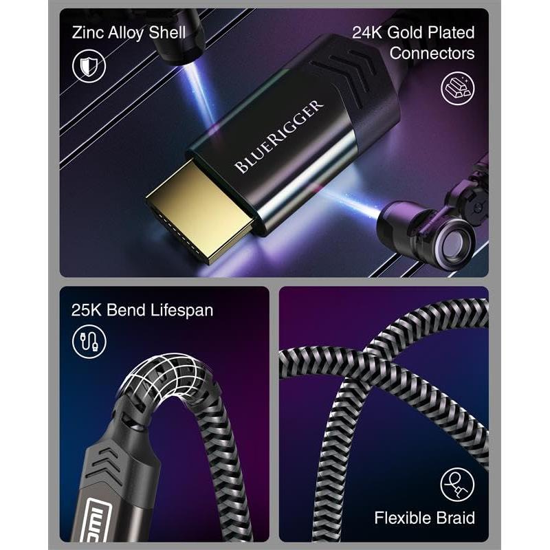 Cable HDMI BlueRigger 8K 1.83M Alta Velocidad 48Gbps