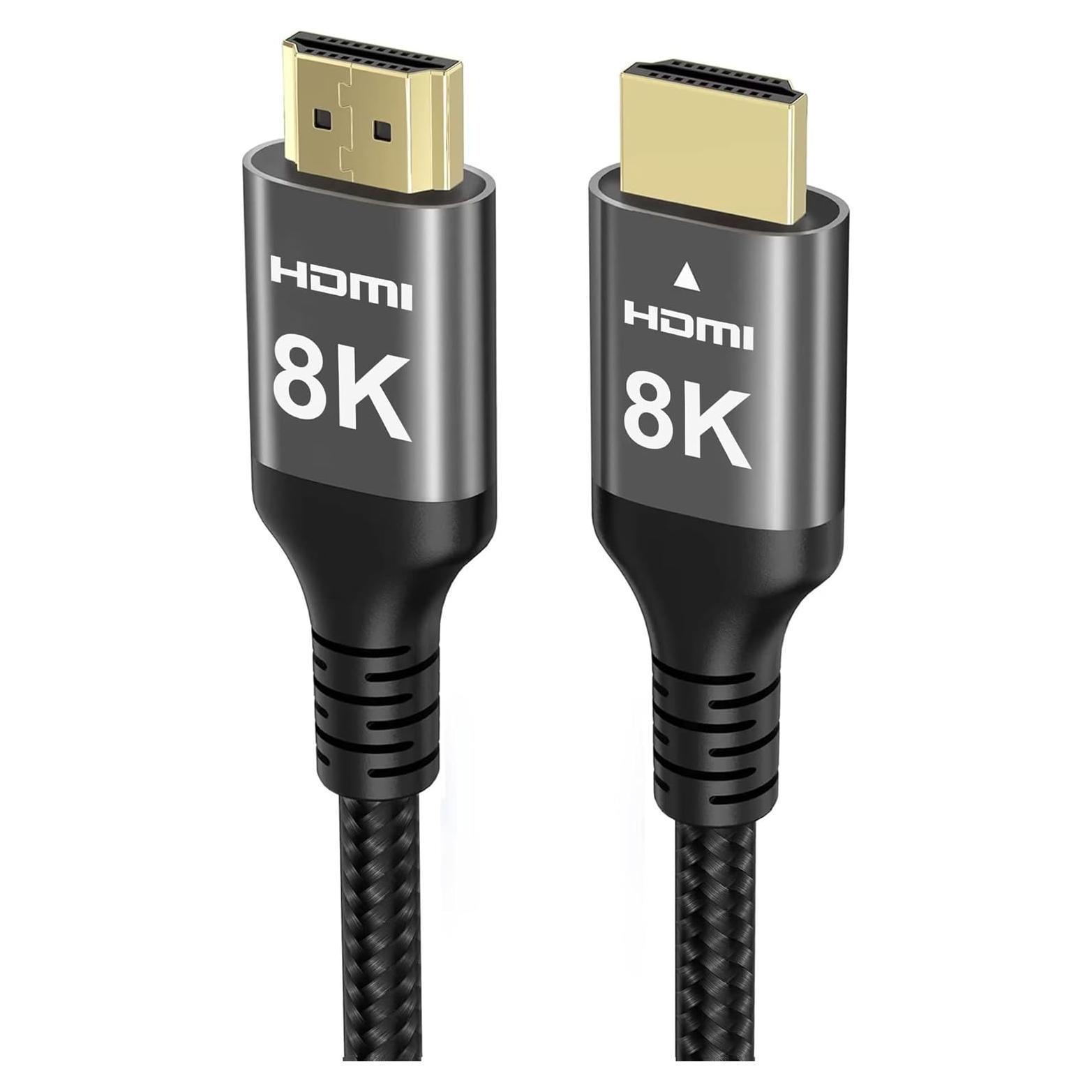 Cable HDMI 8K 48Gbps Ubluker 20m Trenzado Nylon Gaming
