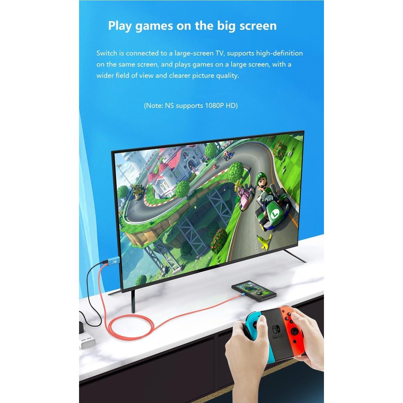 Cable USB-C a HDMI 4K 30Hz CORN para Nintendo Switch