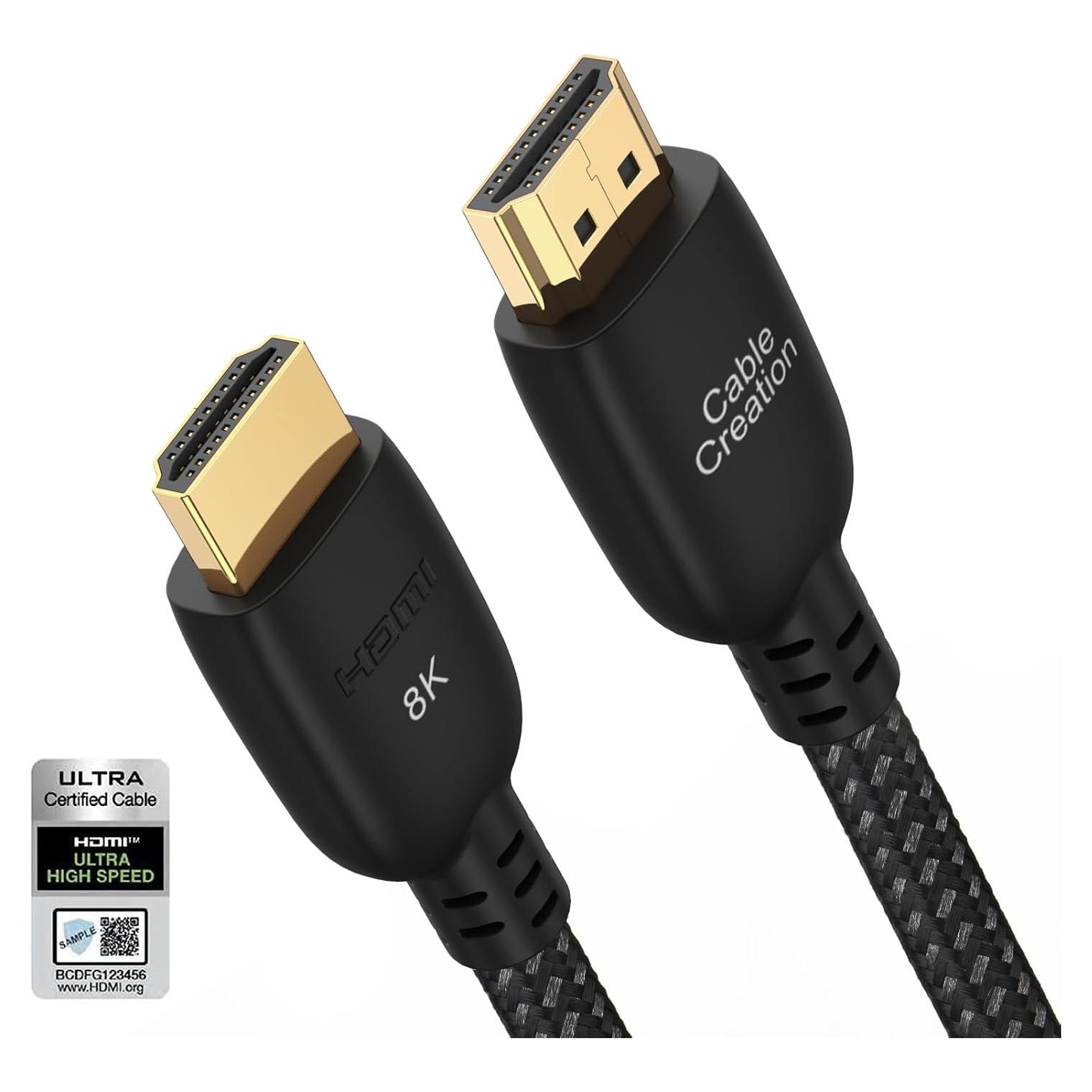 Cable HDMI 8K 1m CableCreation Ultra Alta Velocidad 48Gbps