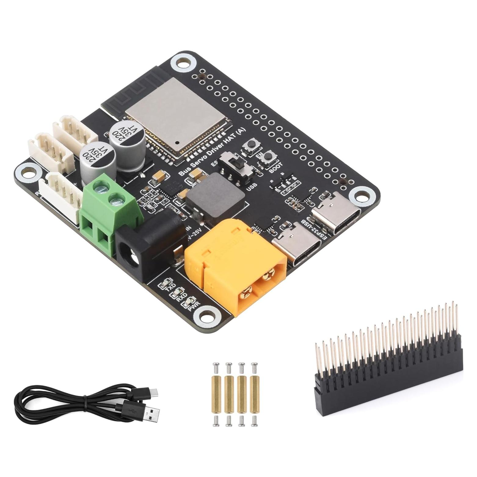 Controlador de Servos por Bus Serial Wonrabai ESP32 para Raspberry Pi