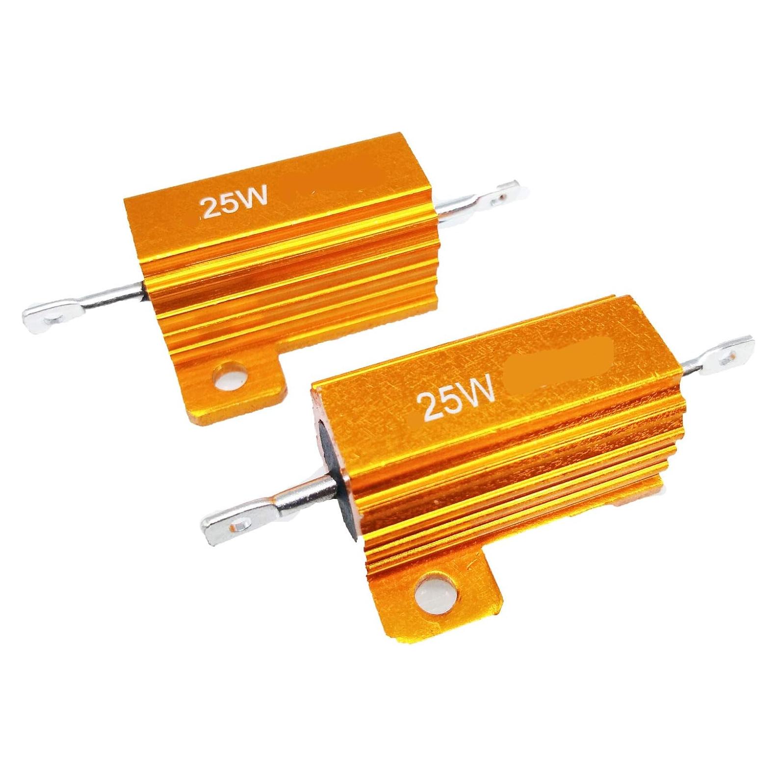 Resistencia de Aluminio 1.5 Ohm 25W 2 Piezas Gump's