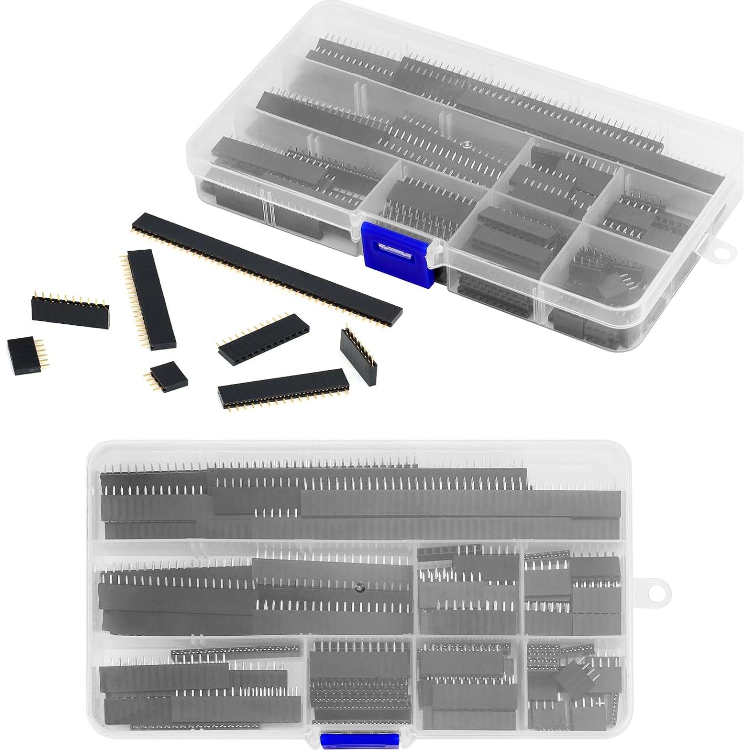 Kit de Conectores de Socket de Encabezado YELUFT 120 Pcs 2.54mm