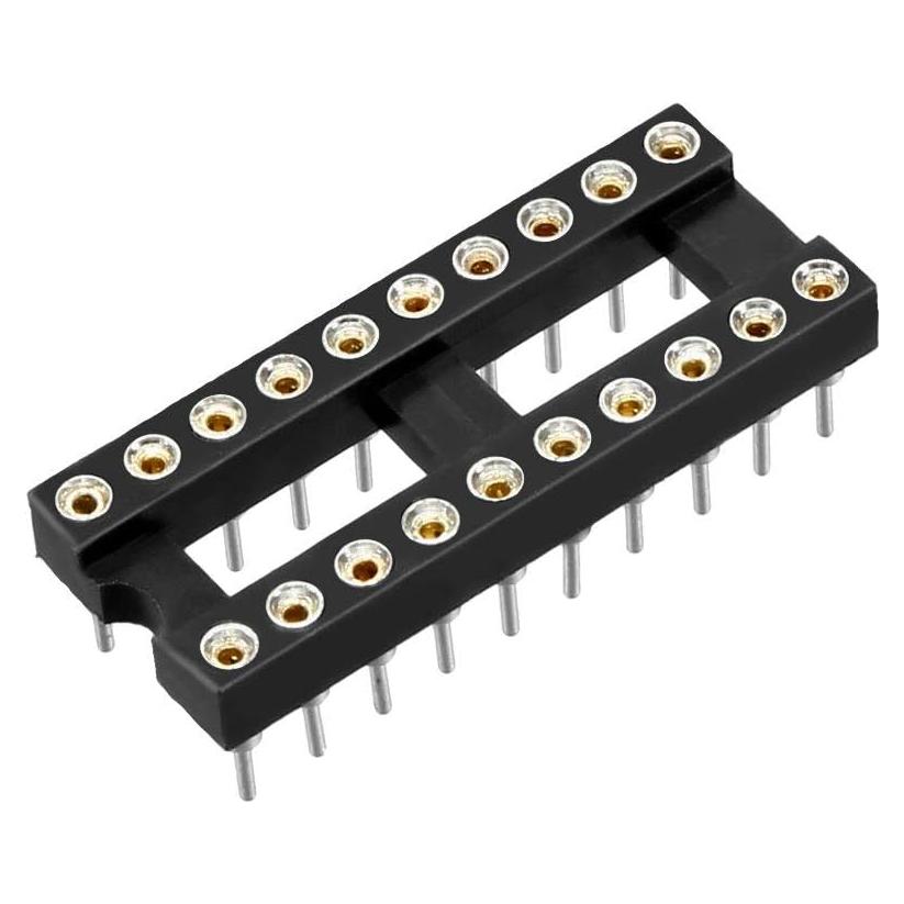 Zócalo IC DIP 24pcs uxcell 20 Pines 2.54mm Soldadura