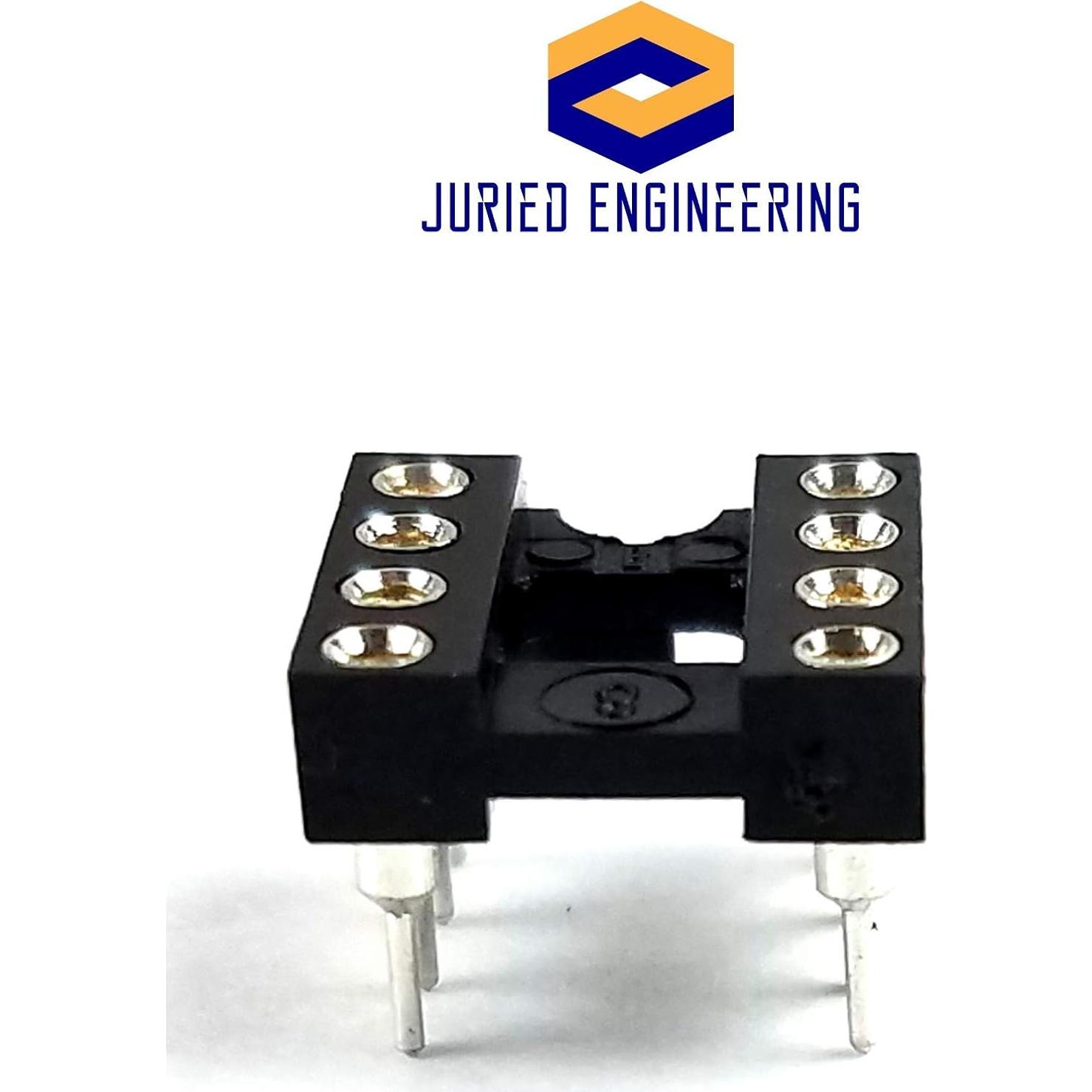 Amplificador Operacional Doble RC4558P Juried Engineering DIP 8 Pines