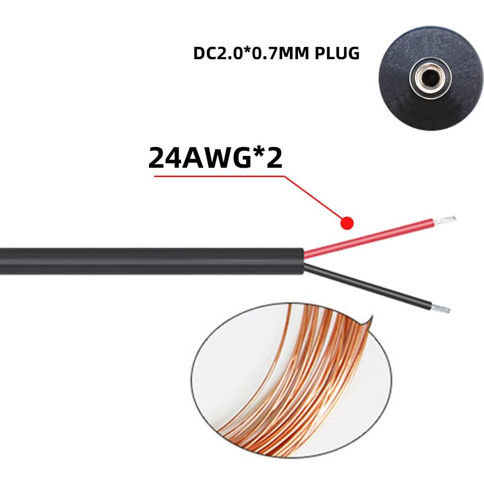 Cable de Carga USB 2.0 Macho A a Barrel DC 5V 2.5x0.7mm CY