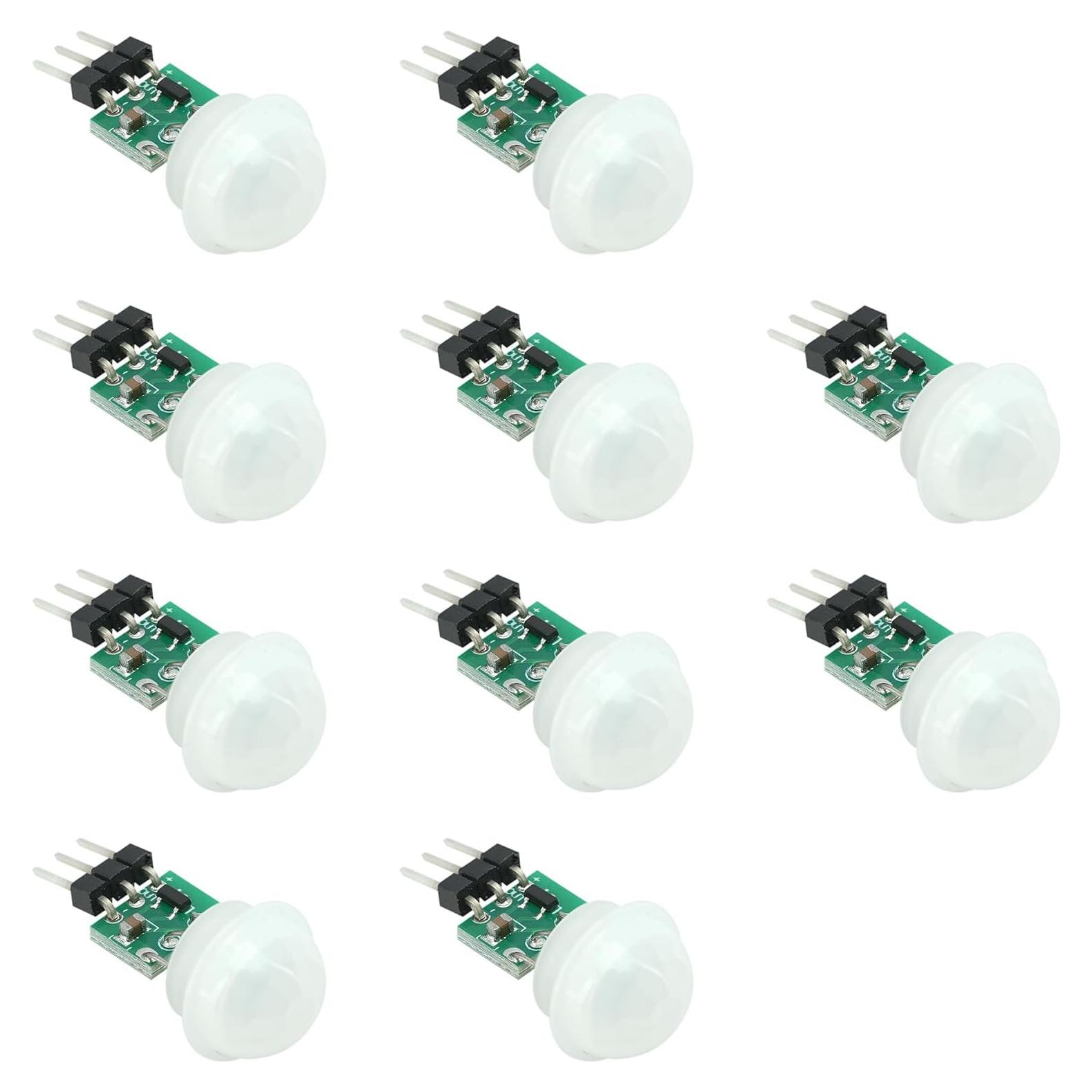 10 Pcs Sensor PIR AM312 Módulo Infrarrojo 2.7-12V Alta Sensibilidad