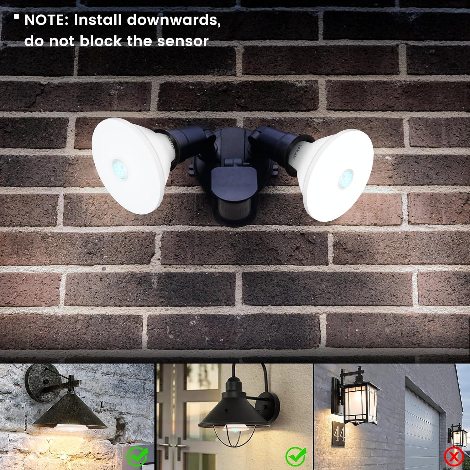 Bombillas LED Torkase PAR38 con Sensor de Movimiento 20W 2000LM